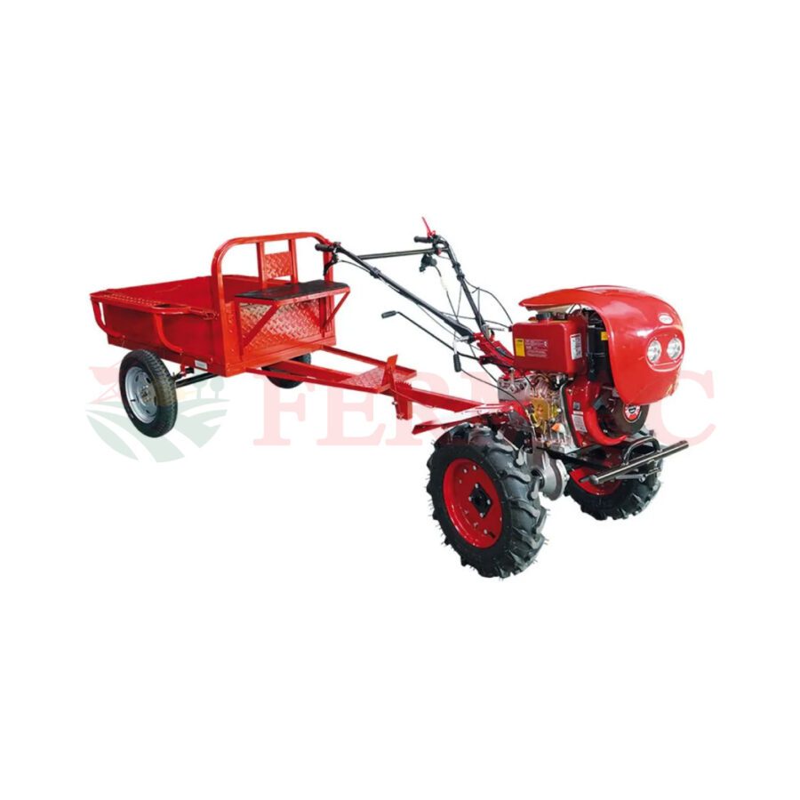 Motoazada FORTE diésel arranque eléctrico con remolque