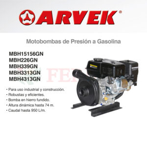 Motobombas de Presión a Gasolina - ARVEK
