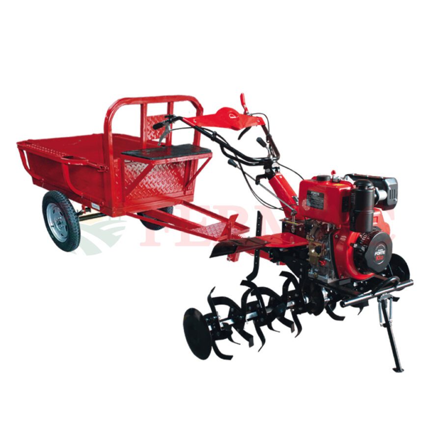 Motoazada FORTE diésel 10hp arranque manual con remolque