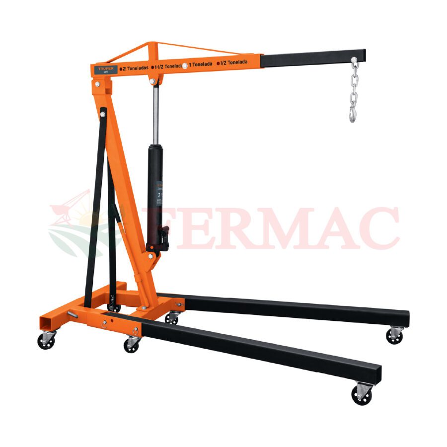 Gato o Pluma hidráulica 2 ton, plegable, Truper