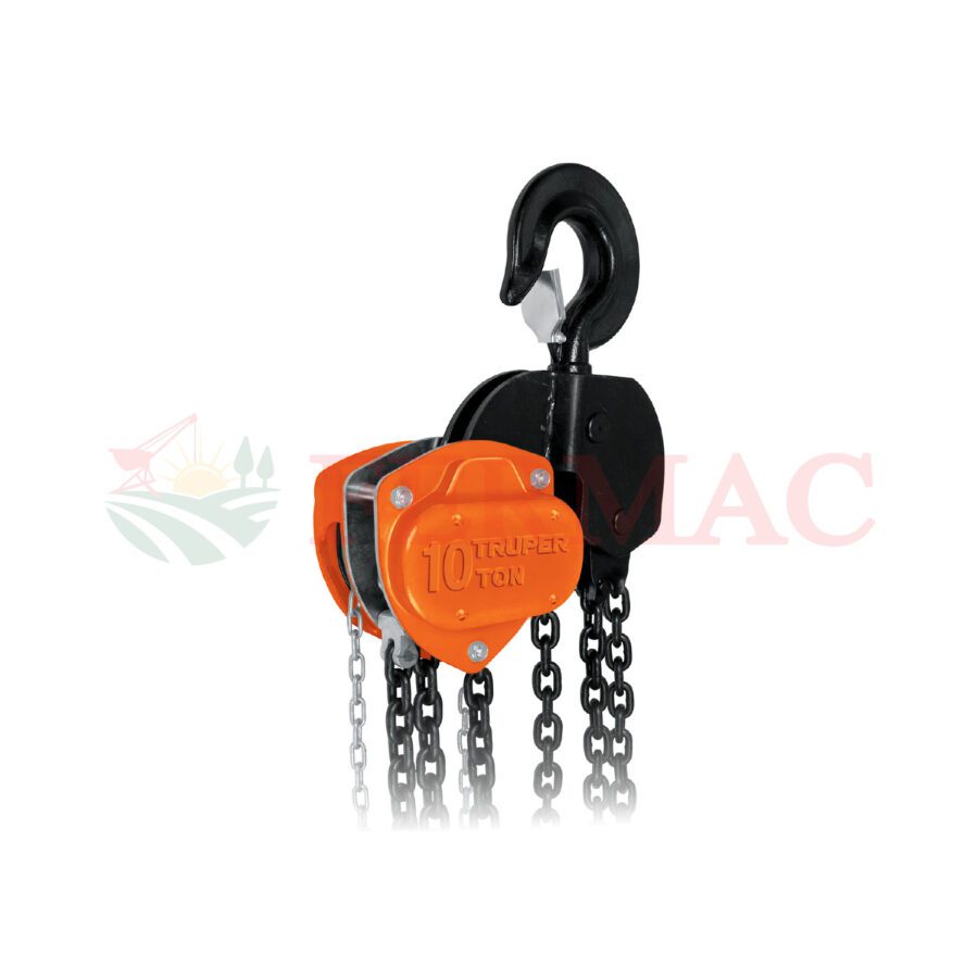Polipasto industrial de cadena, 10 toneladas, Truper
