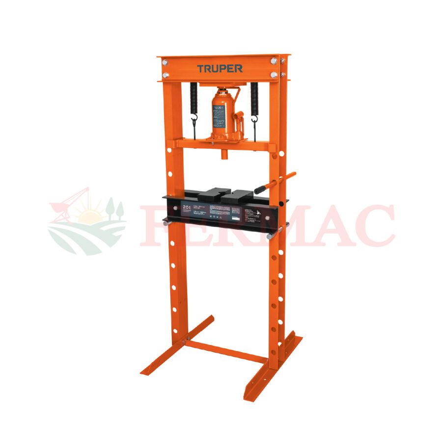 Prensa hidráulica tipo "H" de 20 ton, con gato de botella