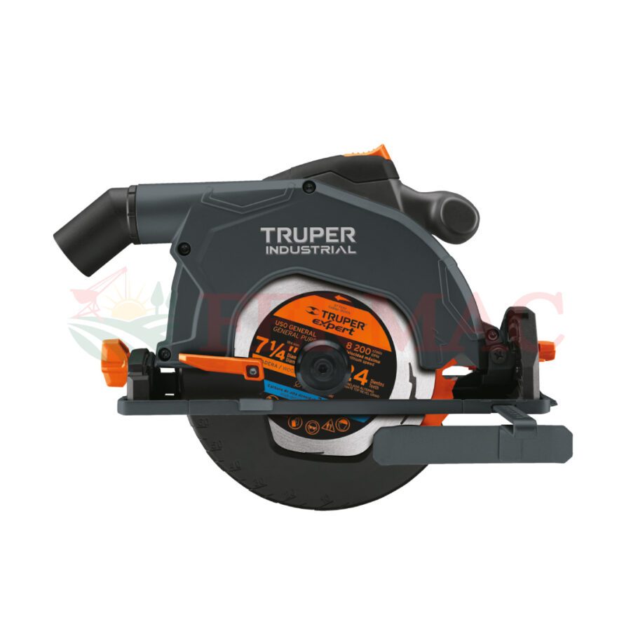 Sierra circular 7-1/4" 1900W, TRUPER INDUSTRIAL