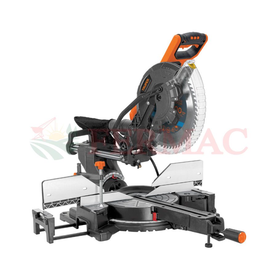 Sierra de inglete 12" 2000W telescópica compuesta, TRUPER