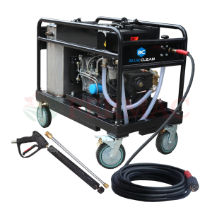 Hidrolavadora Alta Presión Blue Clean Diésel 5000psi 24hp Carro