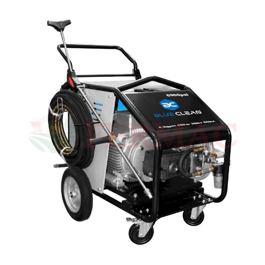 Hidrolavadora Alta Presión Blue Clean 6900psi 20hp 380v 3F Carro