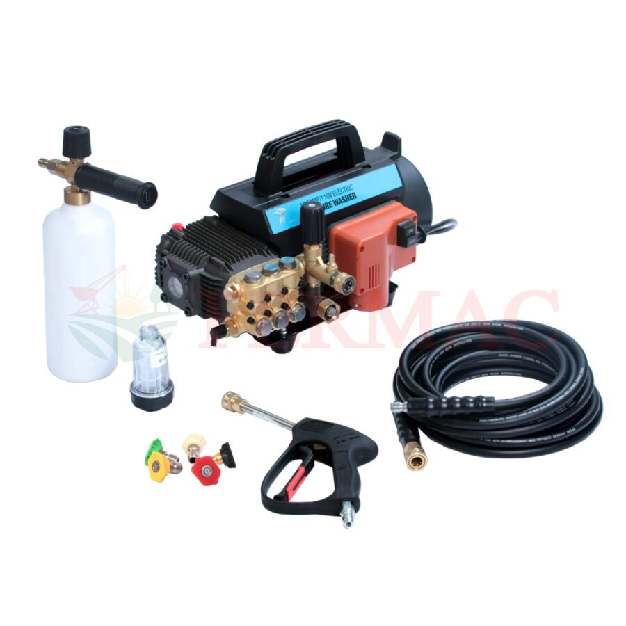 Hidrolavadora Danau 2.000 PSI 110V + Boquilla Espumadora + Set X5 Boquillas + Filtro de Agua H20EMK2